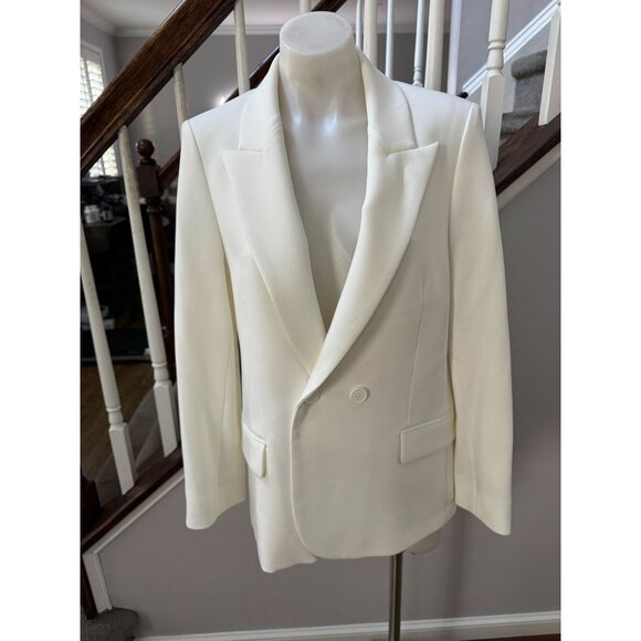 Zadig&Voltaire Women's Back Letter Wings Pressed Diamond Simple Jacquard Blazer - Picture 9 of 12